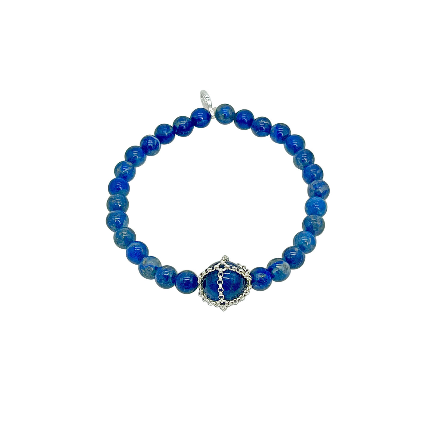 Stretch Lapis + Tigers Eye Bracelet