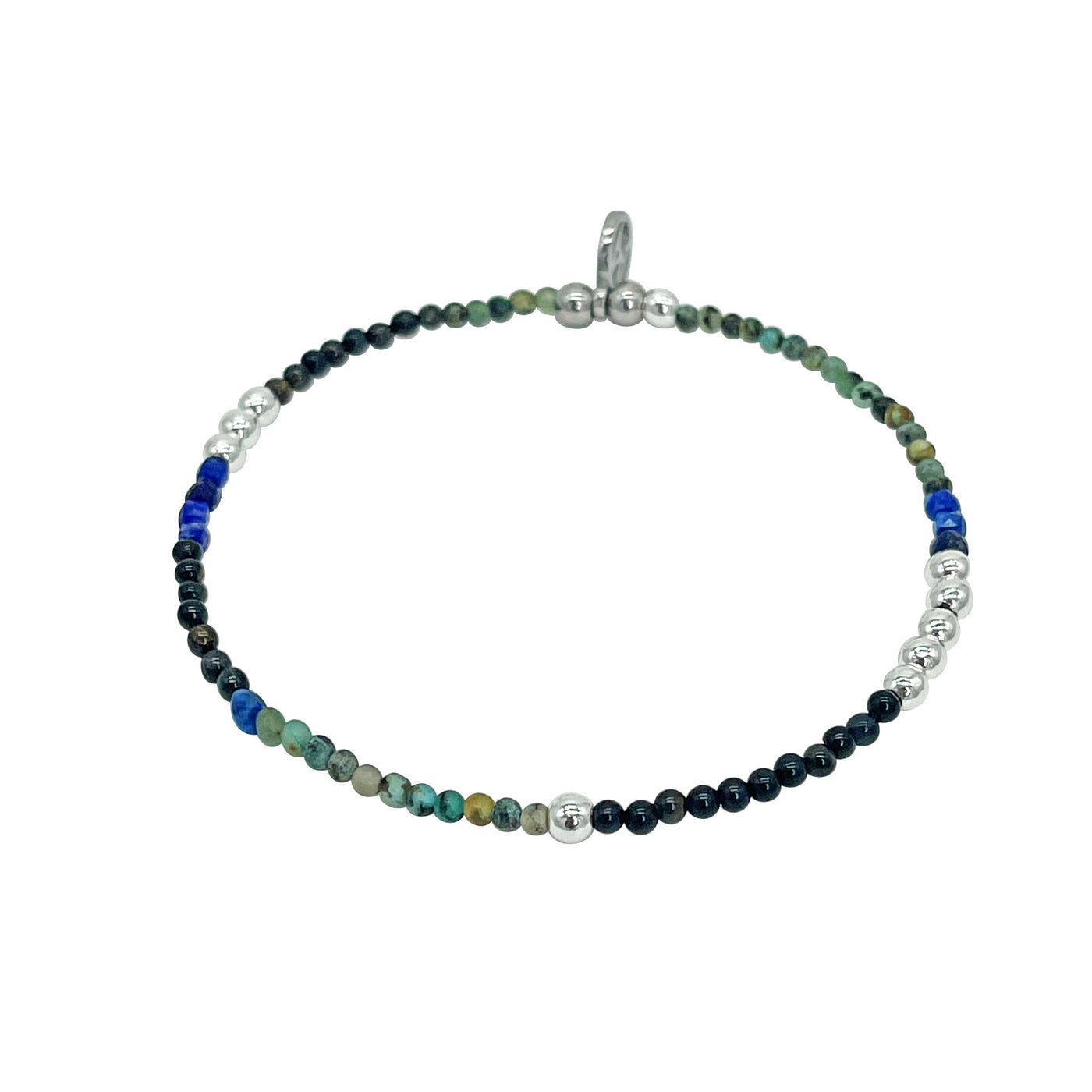 Fused Gemstone Stretch Bracelet