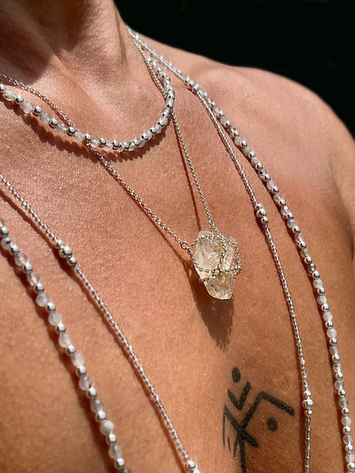 Caged Quartz Necklace