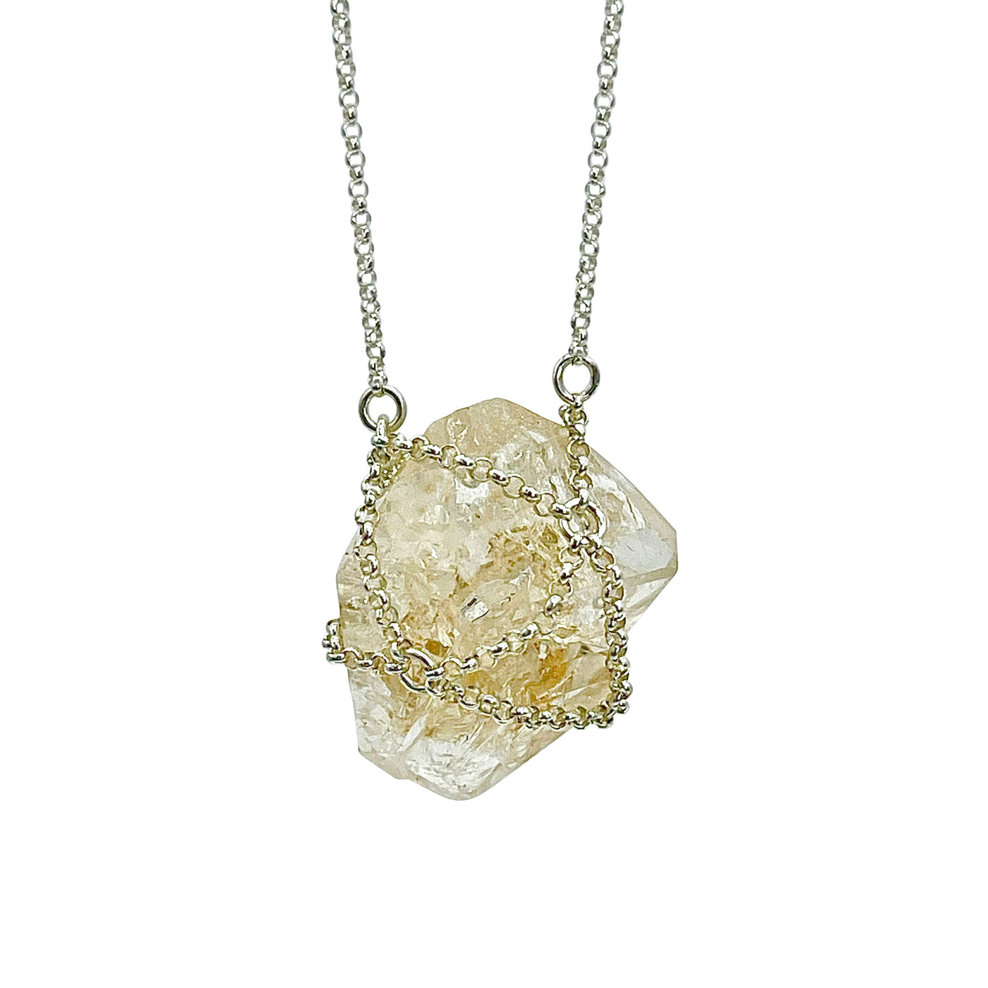 Caged Quartz Necklace