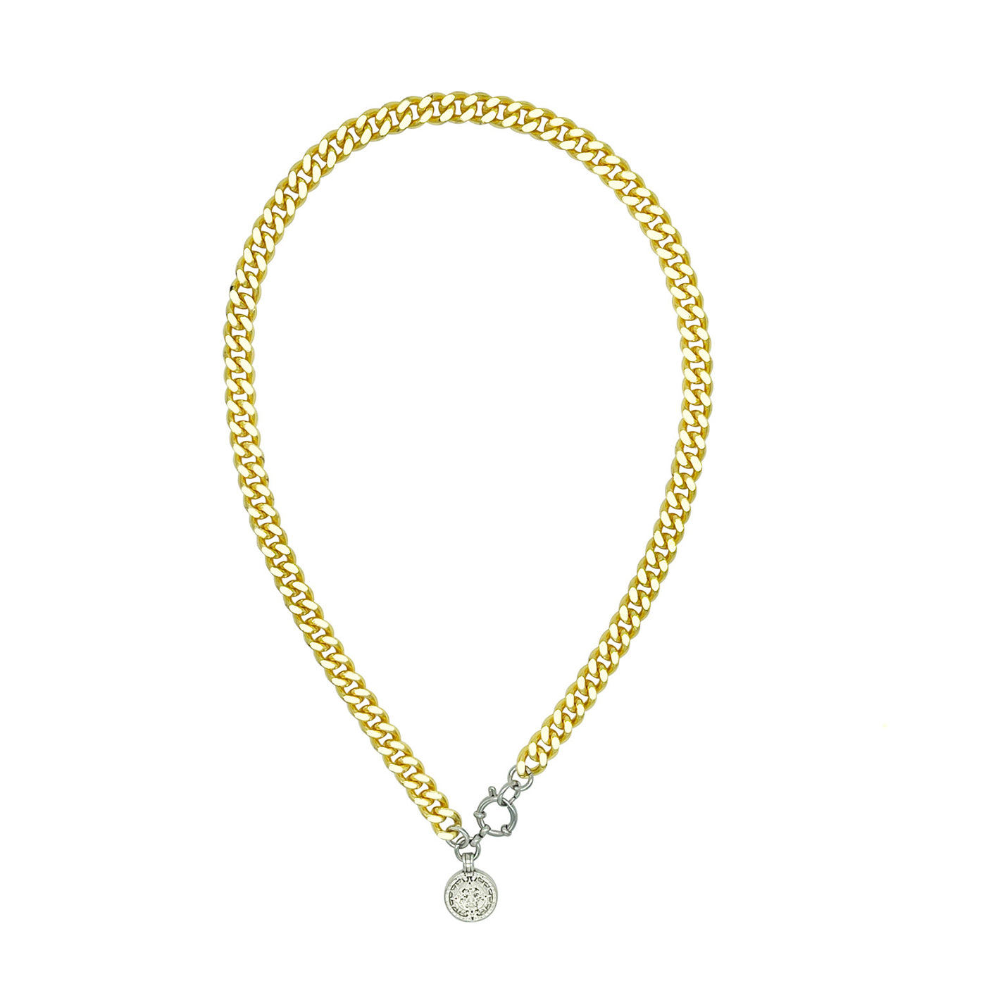 Gold Coin Chain Necklace