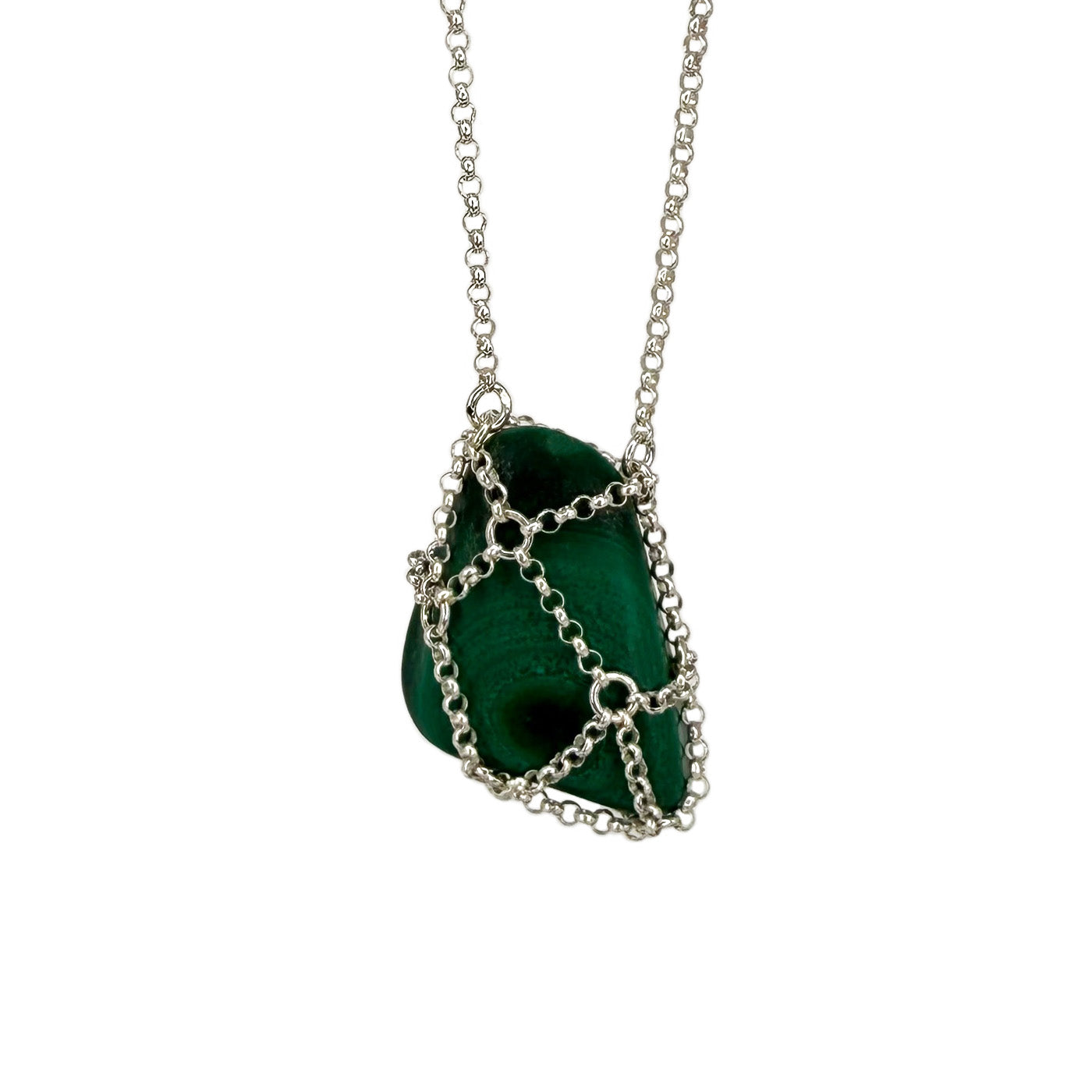 Caged Malachite Pendant I